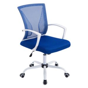 Kancelárska stolička Tracy, podnož biela Farba Modrá