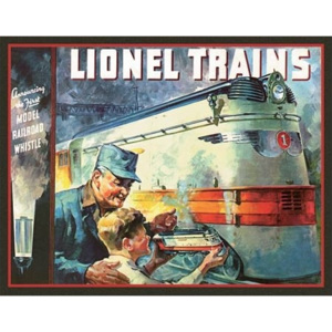 Plechová ceduľa Lionel 1935 Cover, (41 x 32 cm)
