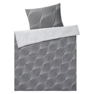 MERADISO® Posteľná bielizeň Renforcé, 140 x 200 cm (vzor / šedá ), vzor / šedá (100313609)