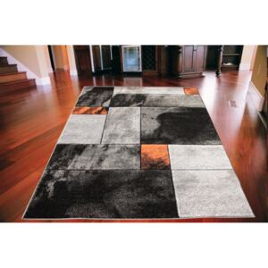 Kusový koberec Fantázia Štvorce oranžový, Velikosti 80x150cm