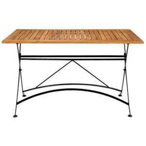 PARKLIFE Stôl 80 x 130 cm - čierna/hnedá