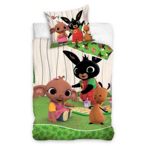 Rozprávkové detské posteľné obliečky s motívom králika BING Zelená