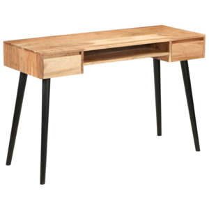 Písací stôl, masívne akáciové drevo 118x45x76 cm