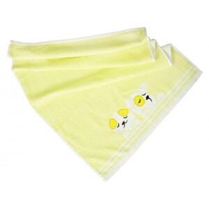 Detský uterák bavlnený Baby žltý