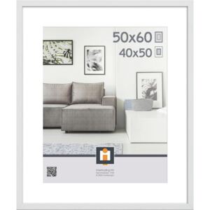 RÁM NA OBRAZY, 50/60 cm, biela