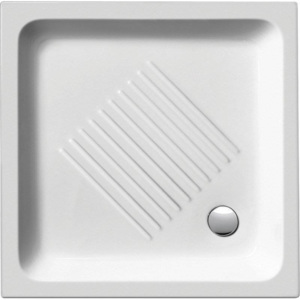 Sapho GSI Vaničky - Keramická sprchová vanička, štvorec 90 cmx90 cmx12 cm, biela 439011
