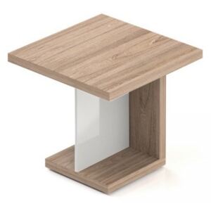 Rauman Konferenčný stôl Lineart 80 x 80 cm brest svetlý / biela