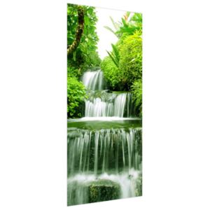 Samolepiaca fólia na dvere Vodopád v dažďovom pralese 95x205cm ND2353A_1GV