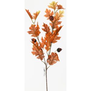 Umelá vetvička dubový list+žalude 75cm