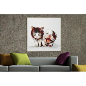 IIG - Obraz PopArt Cat and Dog 50x50cm