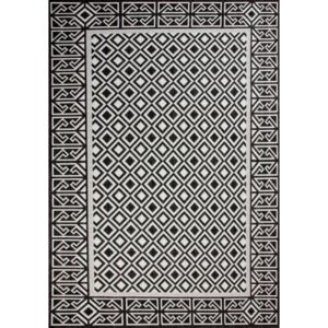 Kusový koberec Karo čiernobiely, Velikosti 40x60cm