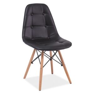 Jedálenská stolička XIL, 45x84x40, čierna