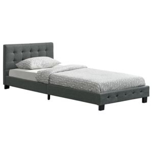 Eshopist Čalúnená posteľ Manresa 90 x 200 cm - šedá