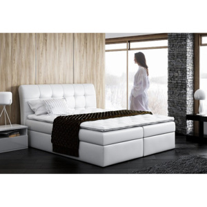 Čalúnená posteľ AMIGO + topper, 200x200, madryt 128