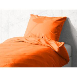 Detské bavlnené posteľné obliečky do postieľky Moni MO-002 Oranžové Do postieľky 90x120 a 40x60 cm