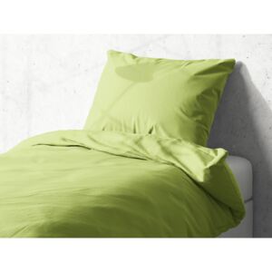 Detské bavlnené posteľné obliečky do postieľky Moni MO-016 Olivovo zelené Do postieľky 90x140 a 40x60 cm