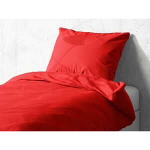 Detské bavlnené posteľné obliečky do postieľky Moni MO-018 Červené Do postieľky 90x120 a 40x60 cm