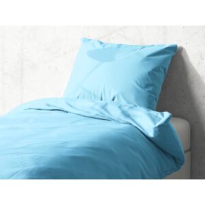 Detské bavlnené posteľné obliečky do postieľky Moni MO-021 Ľadovo modré Do postieľky 90x120 a 40x60 cm