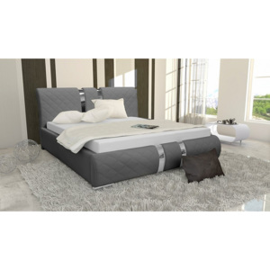 Čalúnená posteľ DINA + matrac DE LUX, 140x200, madryt 190