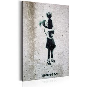 Obraz na plátne Bimago - Bomb Hugger by Banksy 40x60 cm