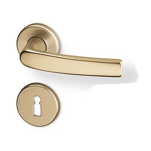 Dverové kovanie ACT Lara R PK (F4) - BB kľučka-kľučka otvor pre obyčajný kľúč/F4 (hliník bronz)