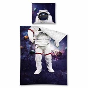 Farebné obliečky s fototlačou Kozmonaut 140x200