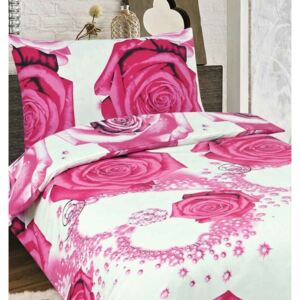 ROSE ružová 140x200cm bavlnené obliečky