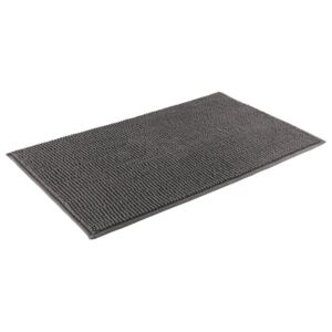 MIOMARE® Kúpeľňový koberec (obdĺžnikový: cca 50 x 80 cm, tmavošedá), šedá, obdĺžnikový: cca 50 x 80 cm (100324825)