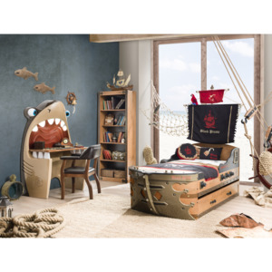 Detská izba pre malého piráta - Black Pirate - Detská posteľ Black Pirate - Loď