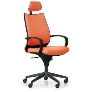 Kancelárska stolička Futura, oranžová látka