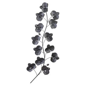 Čierna orchidea (Kovová dekorácia na stenu)