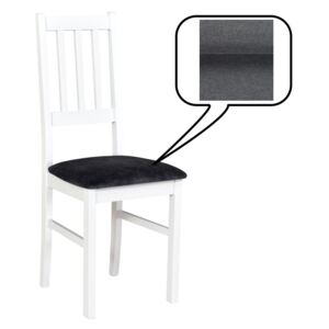 Jídelní židle FORET 4, 94x43x40 cm, bílá/látka 8