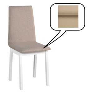 Jídelní židle KAPET 5, 90x40x43 cm, bílá/látka 14