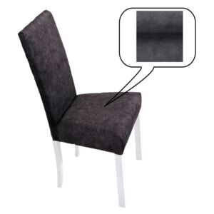 Jídelní židle SOUL 2, 97x41x45 cm, bílá/látka 24Z