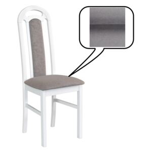 Jídelní židle KLAVIR, 101x43x40 cm, bílá/látka 8