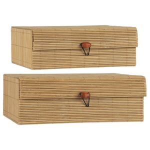 Úložný bambusový box - set 2ks