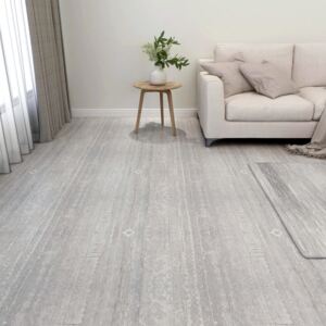 Samolepiace podlahové dosky 55 ks, PVC 5,11 m², sivé