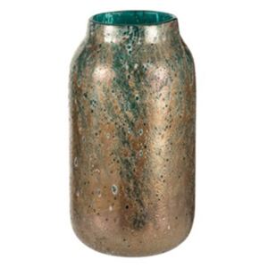 Váza tyrkysová hnedá sklenená 2ks set TURQUOISE TANGERINE