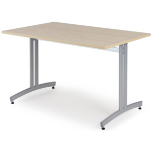 Jedálenský stôl Sanna, 1200x800 mm, breza / šedá