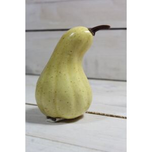 Umelá jesenná dekorácia TEKVICA - žltá (v. 12 cm, p. 8 cm)