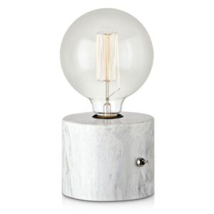 Biela stolová lampa Markslöjd Round