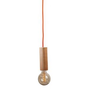 CLARO Závesné stropné svietidlo VERTIGO oranžový kábel