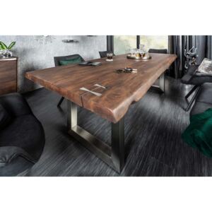 Dizajnový jedálenský stôl Massive Artwork, 200 cm, akácia