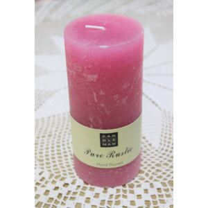 Ružová tmavá sviečka 15cm