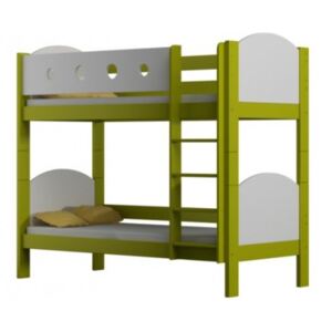 Poschoďová postel Vašek luk 180/80 cm zelená