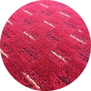 Vopi koberce akcia: 100x100 cm Kusový koberec Valencia červená guľatý - 100x100 kruh cm