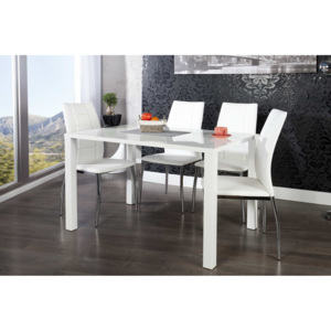Jedálenský stôl biely vysoký lesk Radiant 120cm
