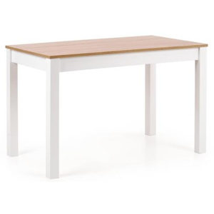 Drevený jedálenský stôl Ksawery Halmar dub sonoma- bílá