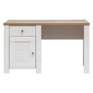 Písací stôl DELUXE - smrekovec sibírsky / dub