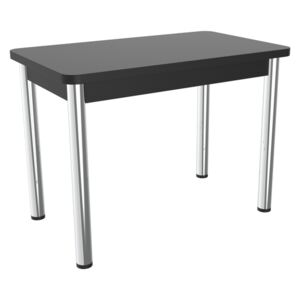 Čierny jedálenský stôl kovové nohy Lithe